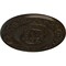 Ekena Millwork Milan Ceiling Medallion, Hand-Painted Stone Hearth Crackle, 47 5/8"OD x 2 3/4"P CM47MISHC - alternate 2